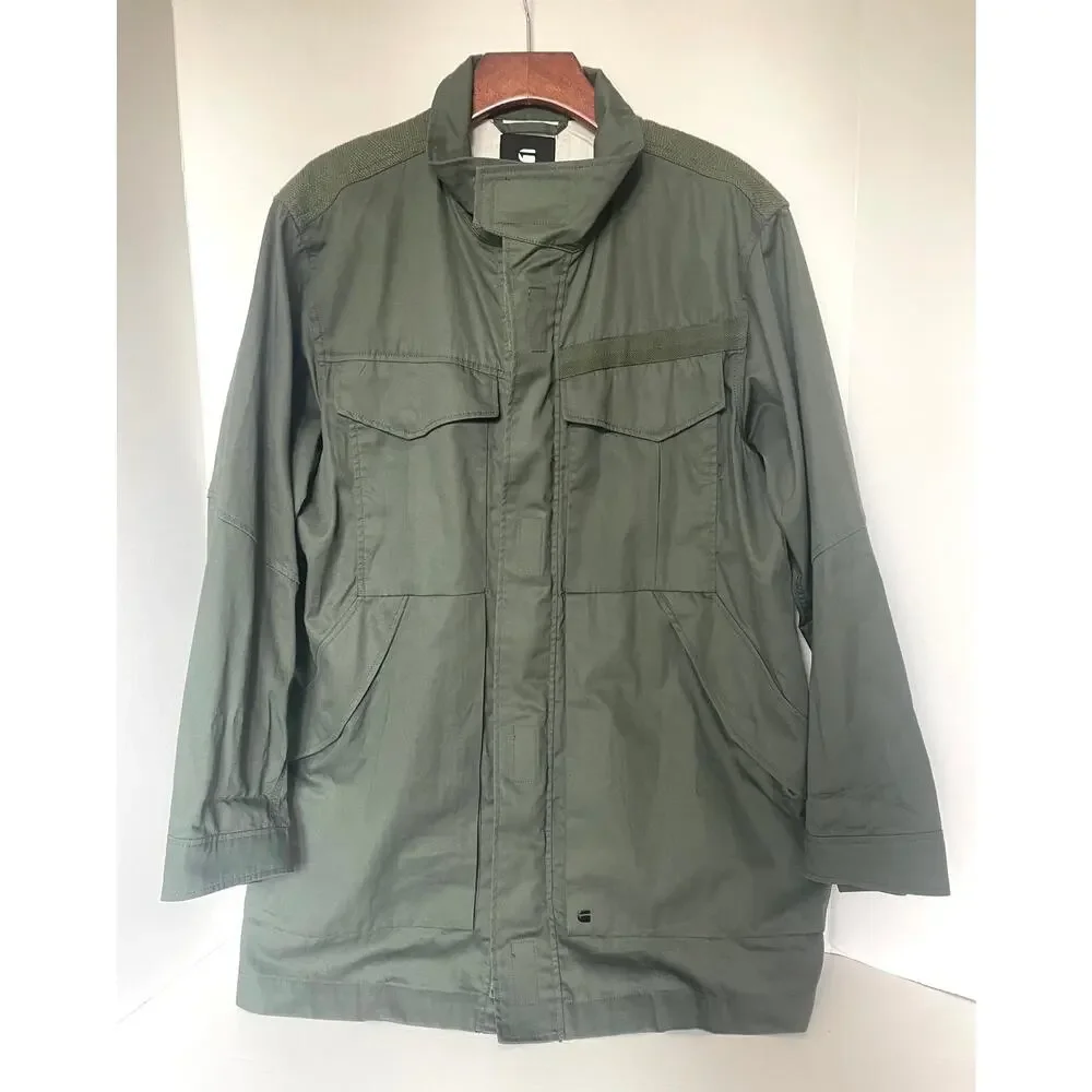 G-Star RAW Deline PST Green Cotton Field Jacket Women’s Large
